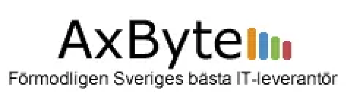 AxByte Stockholm logotyp i referenscase om reservkraft för IT-drift och co-location.