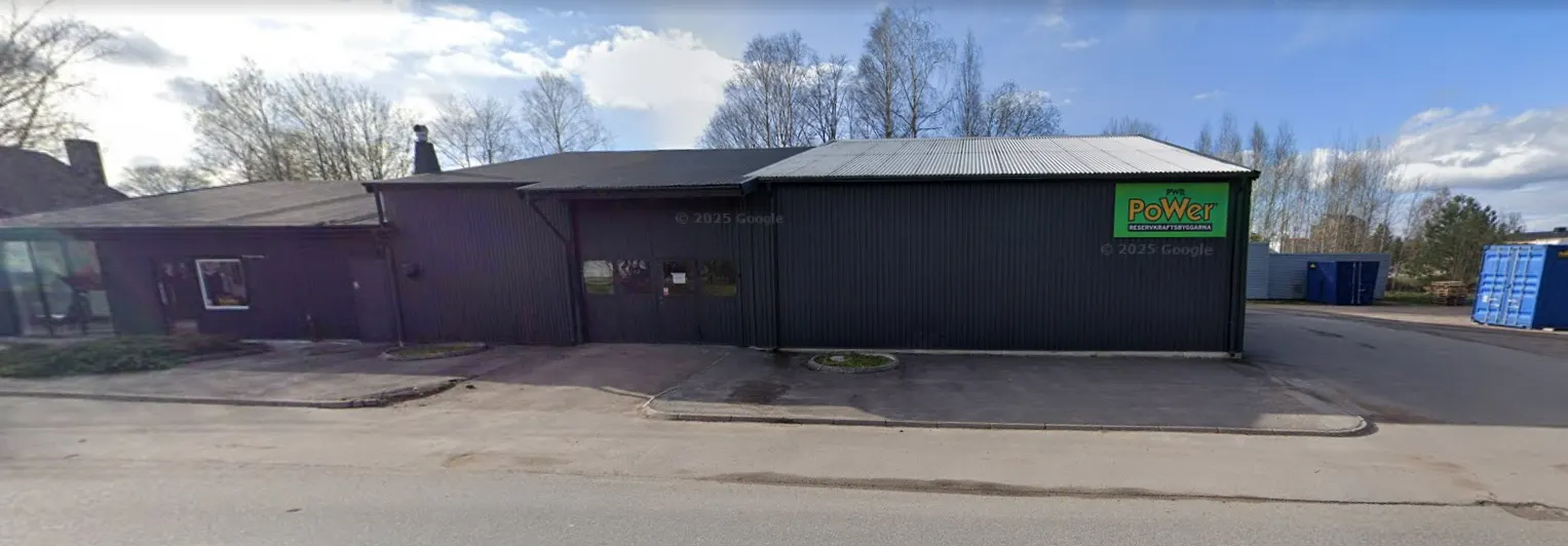 Reservkraftsbyggarnas tidigare anläggning i Smålandsstenar.